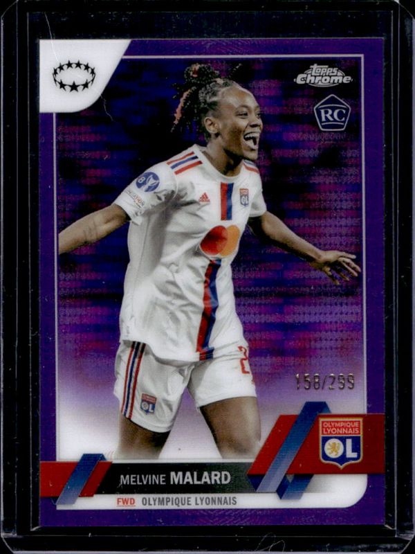 2022 Topps Chrome UEFA Women's Champions League #87 Purple Pulsar Refractor /299
