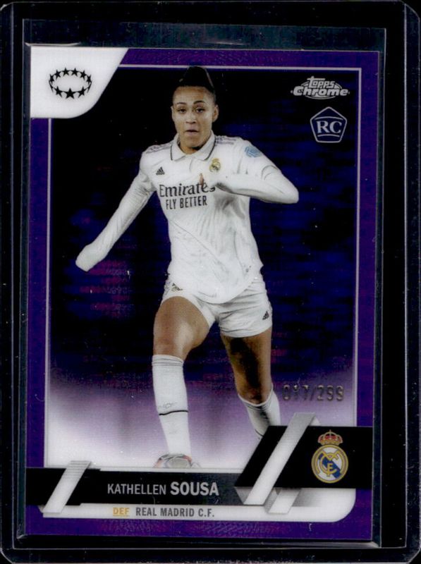 2022 Topps Chrome UEFA Women's Champions League #53 Purple Pulsar Refractor /299