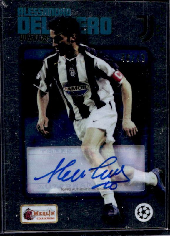 2022 Topps Merlin Heritage '98 UEFA Champions League #161 Autographs - Blue /49