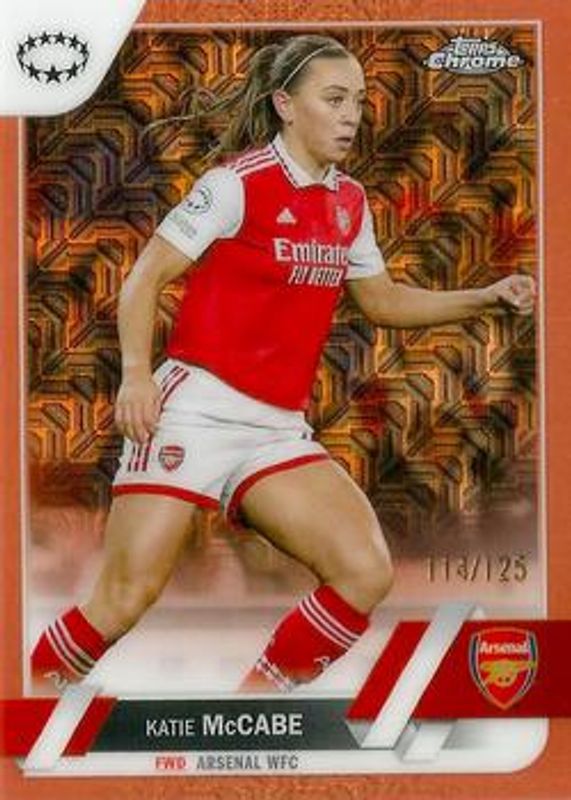 2022 Topps Chrome UEFA Women's Champions League #33 Rose Gold Mojo Refractor /125