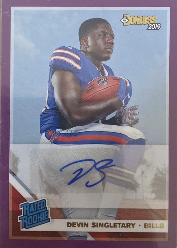 2019 Donruss #328 Rated Rookie Autographs - Purple