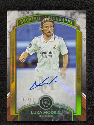 2022 Topps Museum Collection UEFA Champions League #AA-LM Archival Autographs - Gold /50
