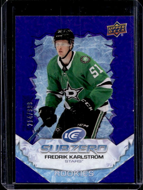 2022 Upper Deck Ice #SZ-FK Sub Zero Rookies /599
