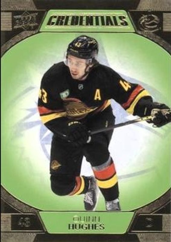 2022 Upper Deck Credentials #85 Neon Green /75