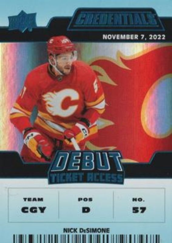 2022 Upper Deck Credentials #144 Blue /99