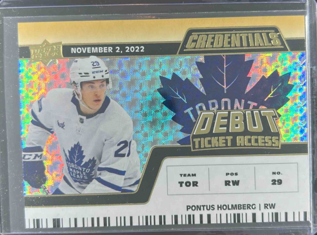 2022 Upper Deck Credentials #128 Horizontal Debut Ticket Access - Gold /5