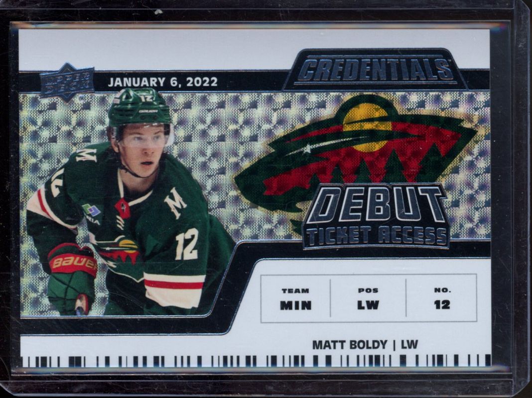 2022 Upper Deck Credentials #200 Horizontal Debut Ticket Access /999