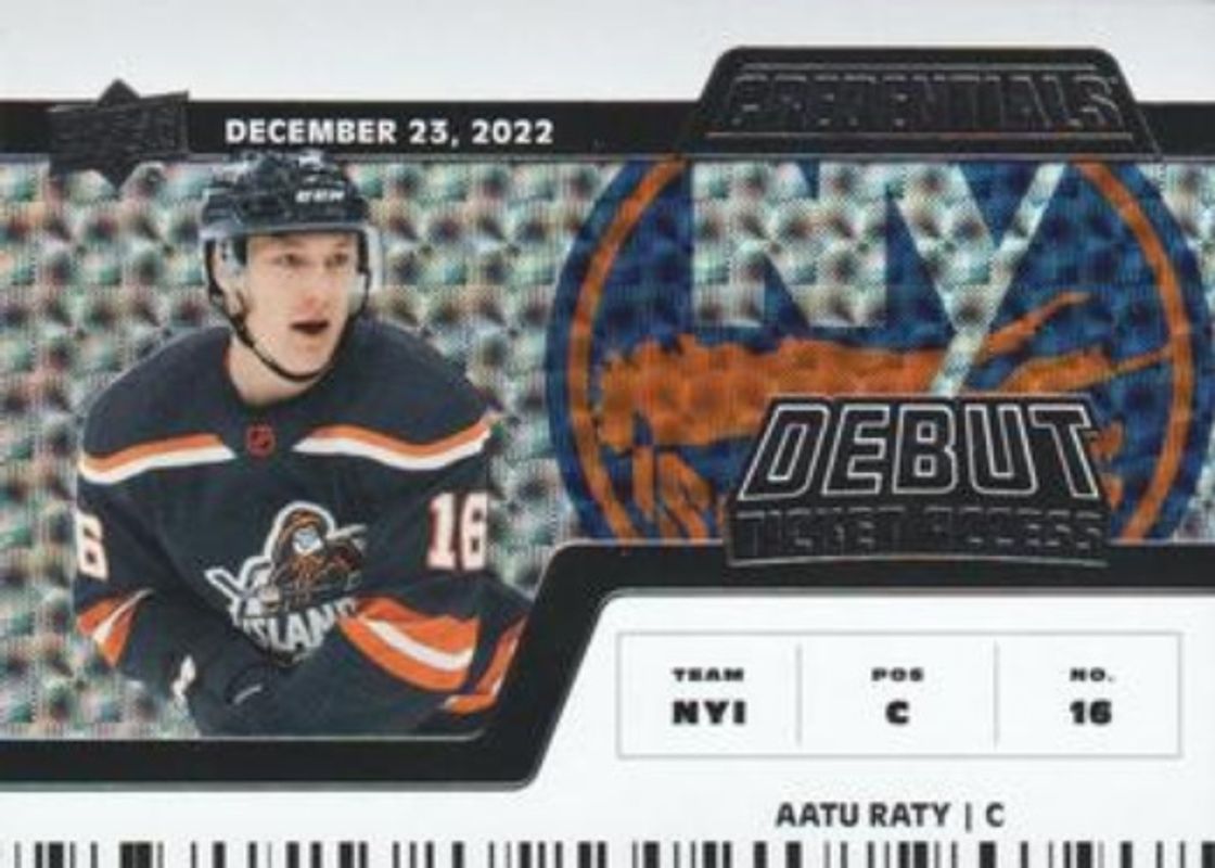 2022 Upper Deck Credentials #159 Horizontal Debut Ticket Access /999