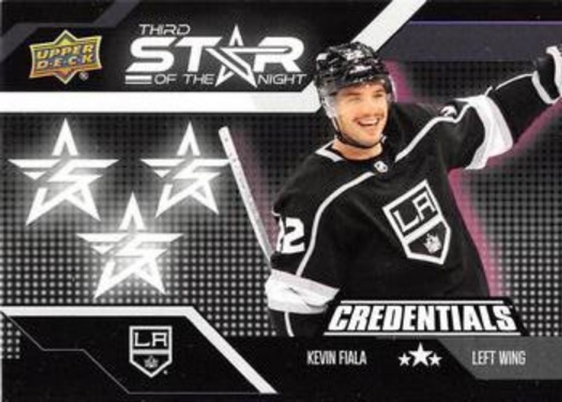 2022 Upper Deck Credentials #3S-5 Star of the Night: Third Star