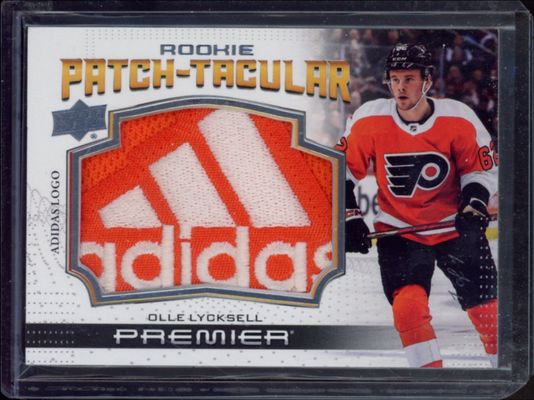 2022 Upper Deck Premier #RPT-OL Rookie Patch Taculars Button Logos - Black /1