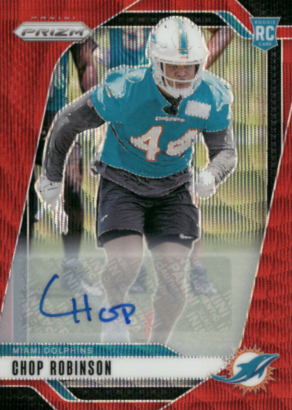 Chop Robinson 2024 Prizm #319 Rookie Autographs - Red Wave /149