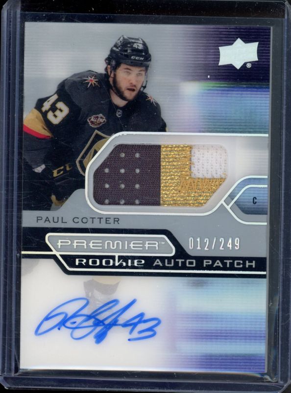 2022 Upper Deck Premier #AR-PC 2021 Upper Deck Premier Update: Acetate Rookie - Auto Patch /249
