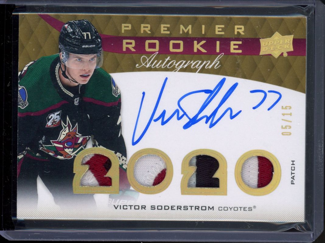 2022 Upper Deck Premier #PRA-VS 2020 Upper Deck Premier Update: Premier Rookie - Auto Patch /15
