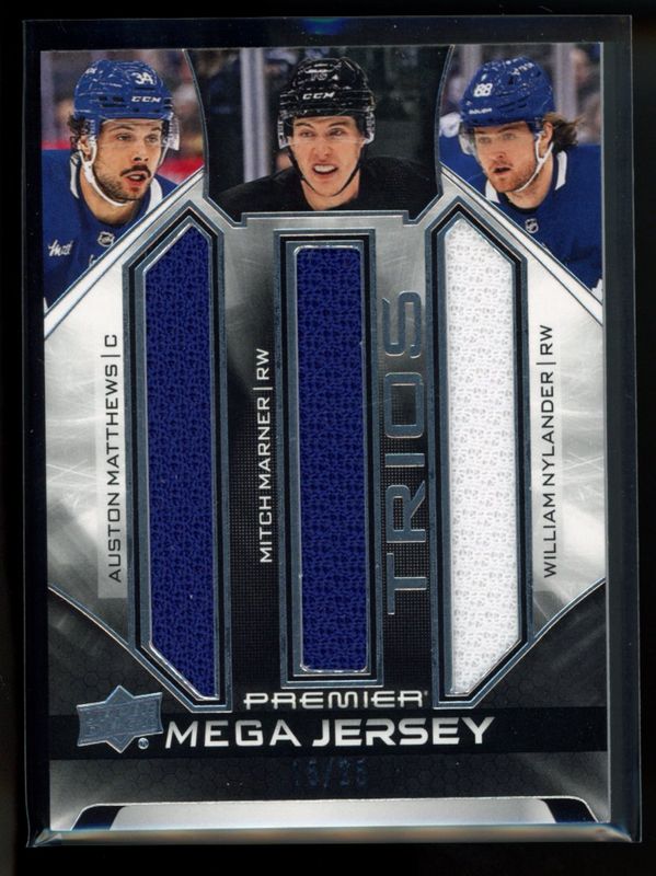 2022 Upper Deck Premier #PM3-MMN Premier Mega Jersey Trios /25