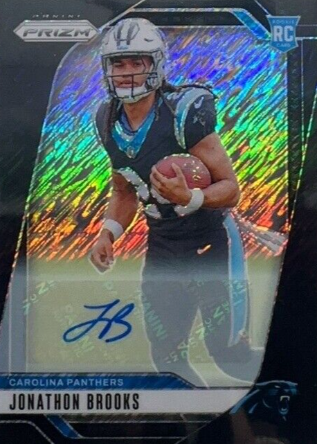 Jonathon Brooks 2024 Prizm #357 Rookie Autographs - Black Shimmer