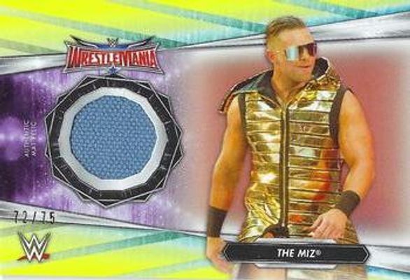 2021 Topps WWE #MR-MIZ Mat Relics - Citrine /75