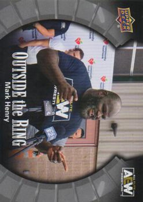 2022 Upper Deck AEW #OTR-10 Outside the Ring Silver