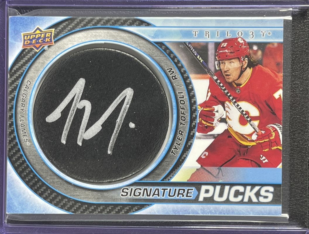 2022 Upper Deck Trilogy #SP-TO Signatures Pucks