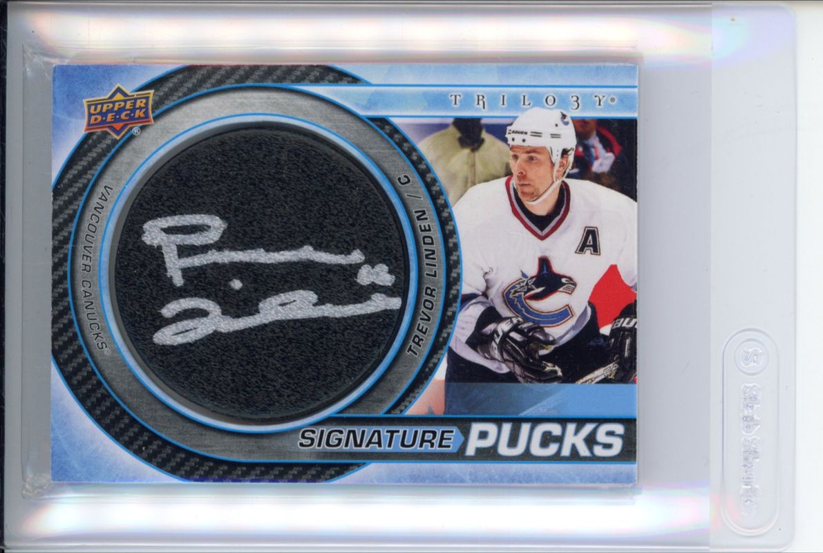 2022 Upper Deck Trilogy #SP-TL Signatures Pucks