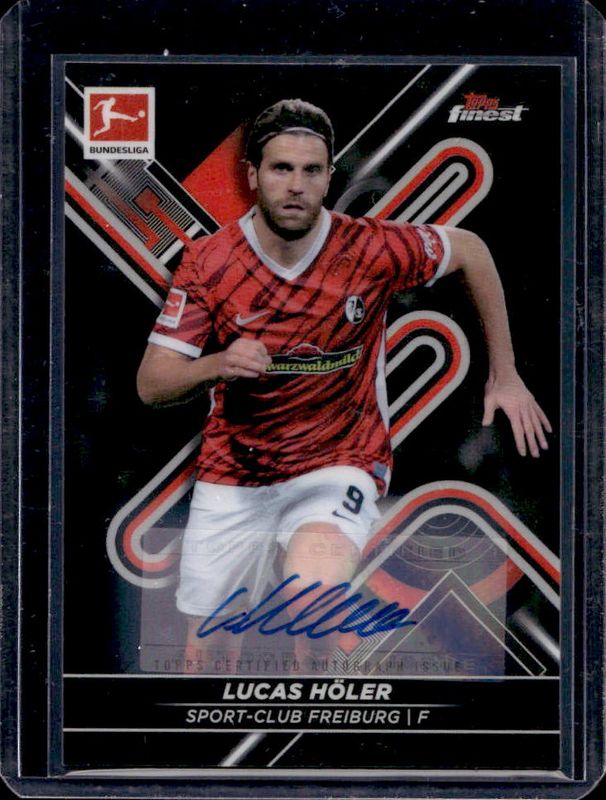 2021 Topps Finest Bundesliga #63 Autographs - Black Refractor /250
