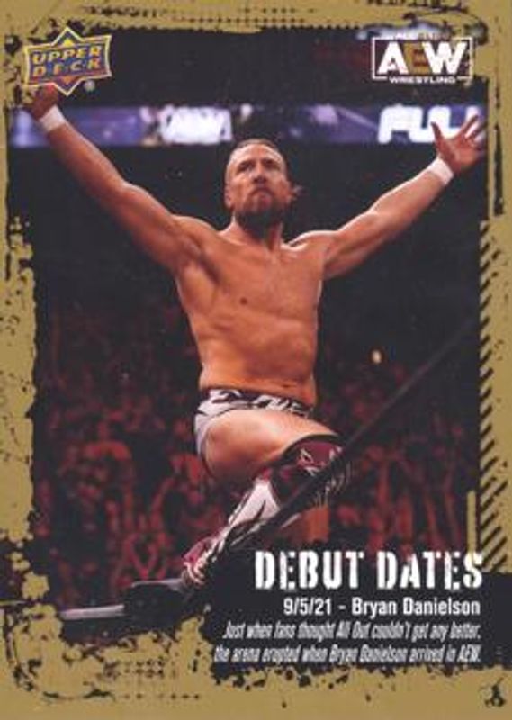 2022 Upper Deck AEW #DD-9 Debut Dates Gold