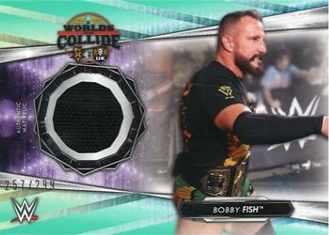 2021 Topps WWE #MR-BF Mat Relics - Aqua /299