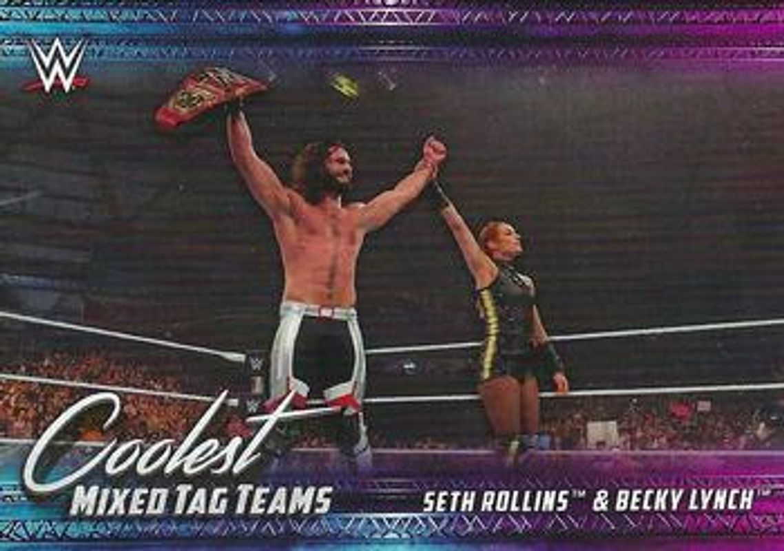 2021 Topps WWE #MT-9 Coolest Mixed Tag Teams