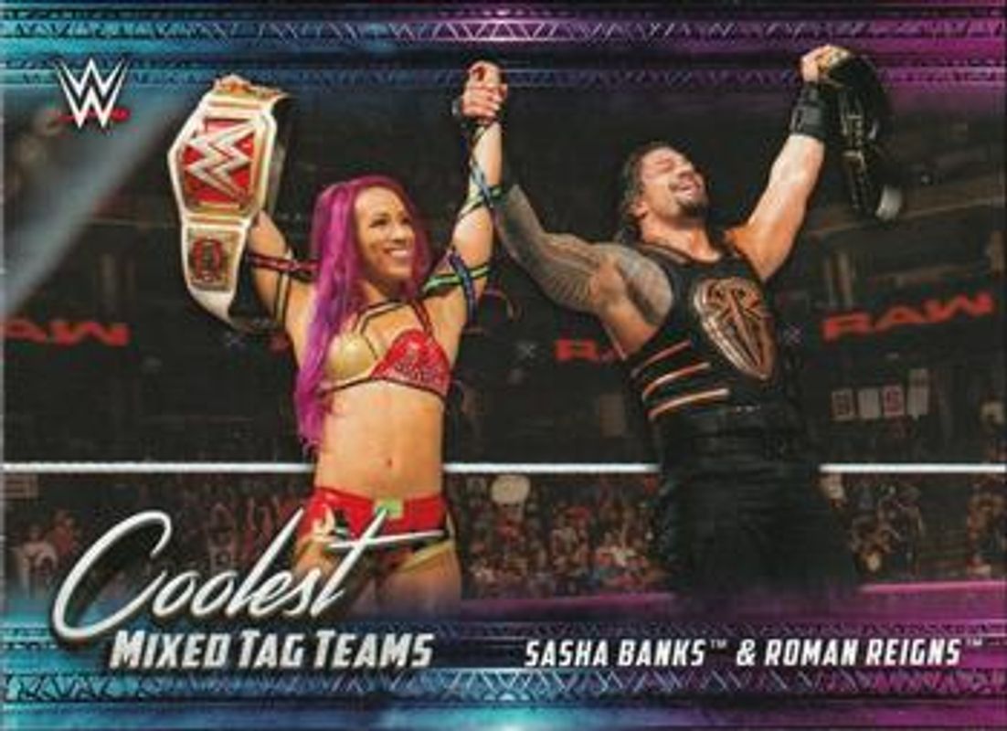 2021 Topps WWE #MT-4 Coolest Mixed Tag Teams