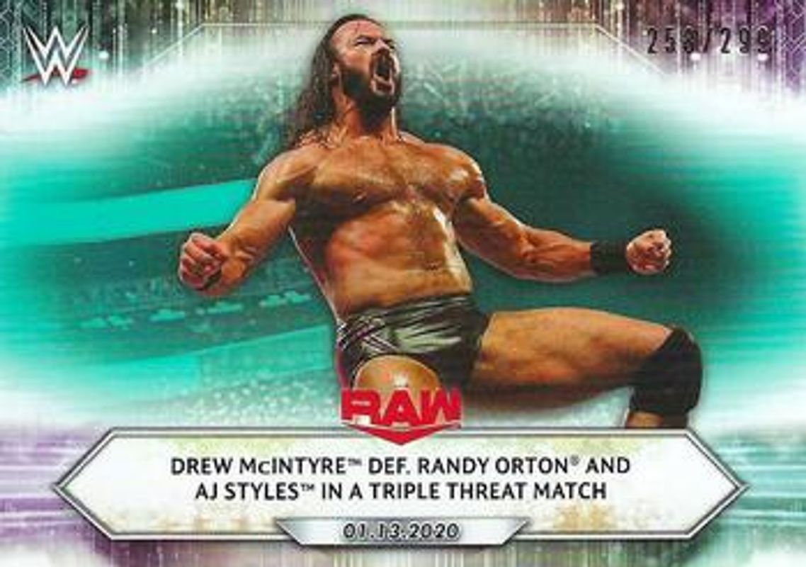 2021 Topps WWE #6 Aqua /299