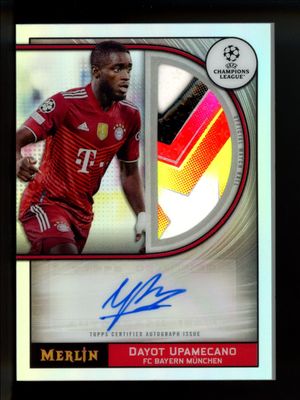 2021 Topps Merlin Chrome UEFA Champions League #MB-DU Merlin's Match Ball Signatures
