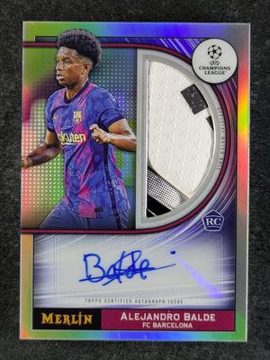 2021 Topps Merlin Chrome UEFA Champions League #MB-AB Merlin's Match Ball Signatures