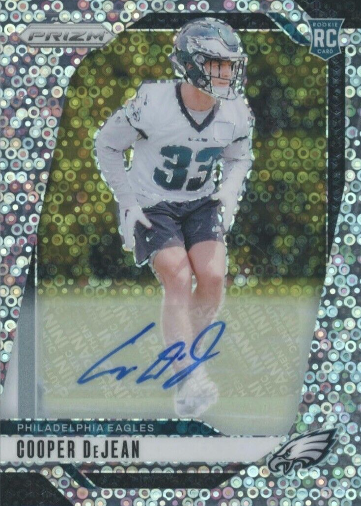 Cooper DeJean 2024 Prizm #321 Rookie Autographs - No Huddle Price