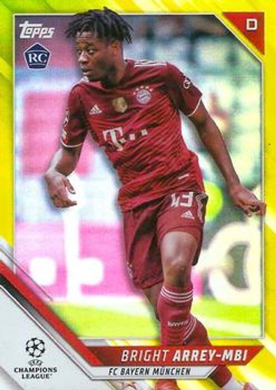 2021 Topps UEFA Champions League #182 Yellow Foil /250