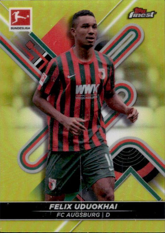 2021 Topps Finest Bundesliga #1 Yellow Refractor /350