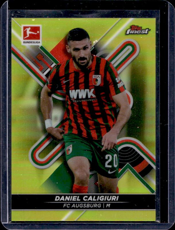 2021 Topps Finest Bundesliga #2 Yellow Refractor /350