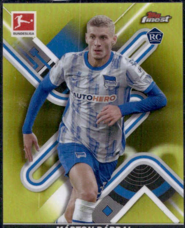 2021 Topps Finest Bundesliga #10 Yellow Refractor /350