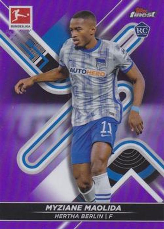 2021 Topps Finest Bundesliga #14 Purple Refractor /250