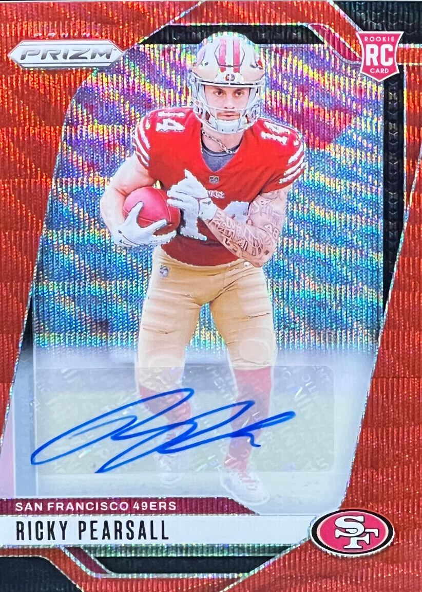 Ricky Pearsall 2024 Prizm #383 Rookie Autographs - Red Wave /149