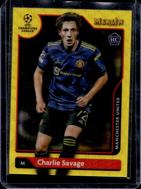 2021 Topps Merlin Chrome UEFA Champions League #137 Yellow Wave Refractor /225