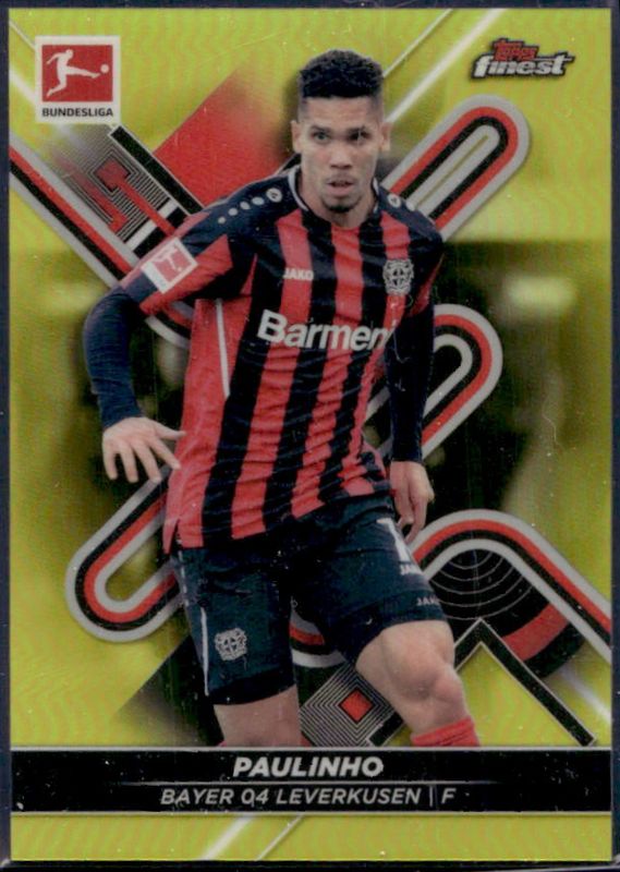 2021 Topps Finest Bundesliga #106 Yellow Refractor /350
