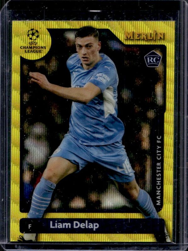 2021 Topps Merlin Chrome UEFA Champions League #105 Yellow Wave Refractor /225