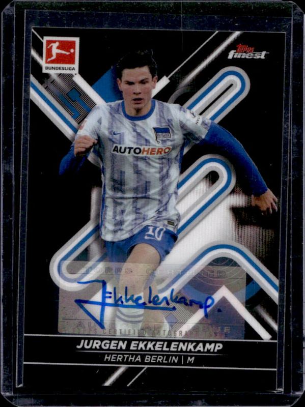 2021 Topps Finest Bundesliga #11 Autographs - Black Wave Refractor /150