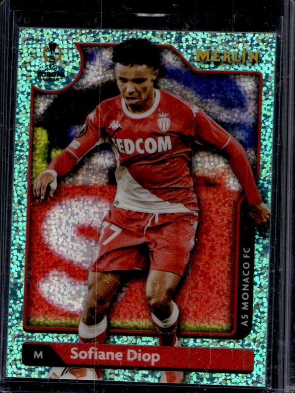 2021 Topps Merlin Chrome UEFA Champions League #45 Aqua Speckle Refractor /199