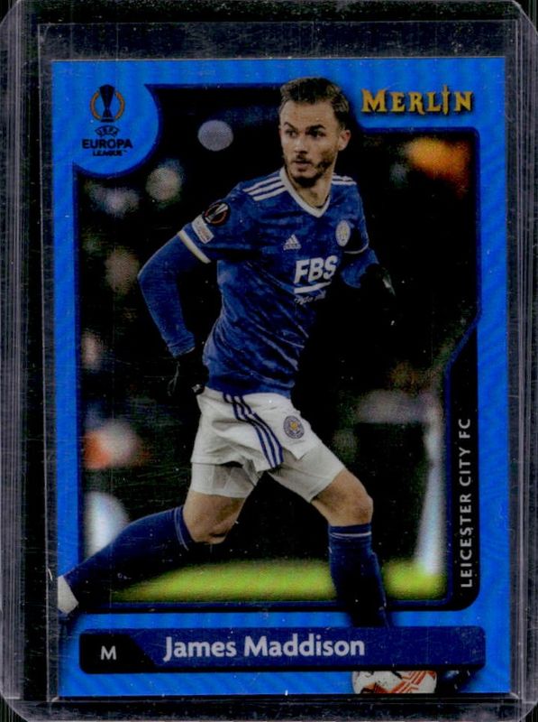 2021 Topps Merlin Chrome UEFA Champions League #21 Blue Refractor /75