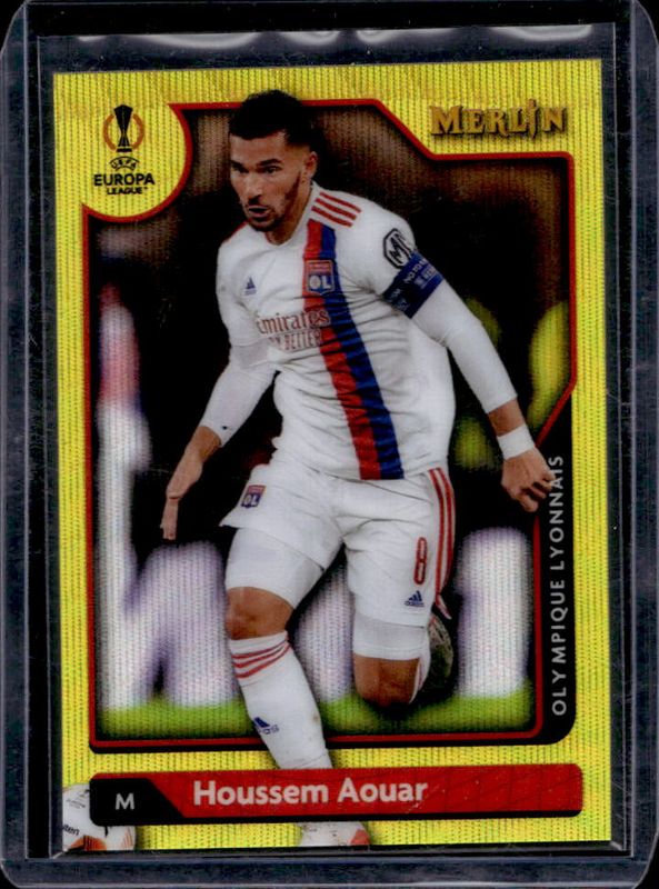 2021 Topps Merlin Chrome UEFA Champions League #18 Yellow Wave Refractor /225