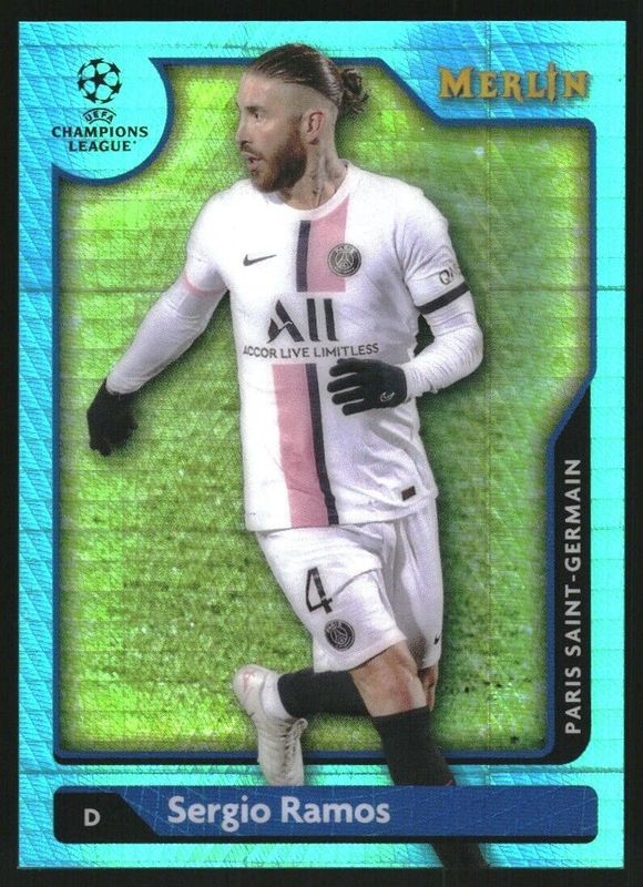 2021 Topps Merlin Chrome UEFA Champions League #148 Aqua Prism Refractor
