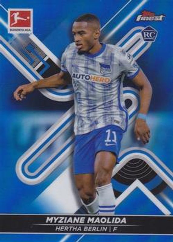 2021 Topps Finest Bundesliga #14 Blue Refractor /150