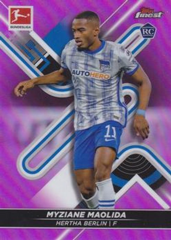 2021 Topps Finest Bundesliga #14 Pink Refractor /300