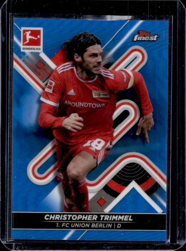 2021 Topps Finest Bundesliga #22 Blue Refractor /150