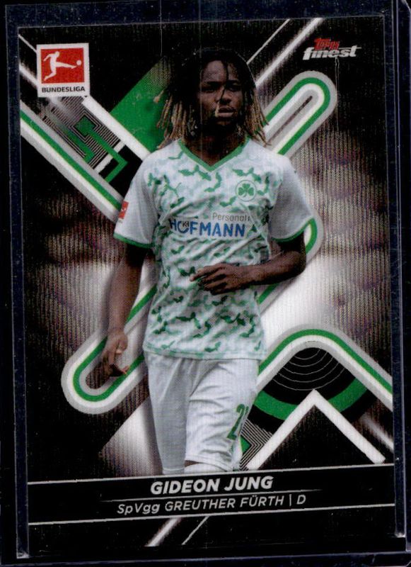 2021 Topps Finest Bundesliga #67 Black Wave Refractor /199